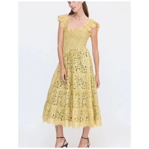 HILL HOUSE Sz XXXL 3x 3xl Gold Lace Collectors Edition 2024 Ellie Nap Dress NWT - Picture 1 of 11